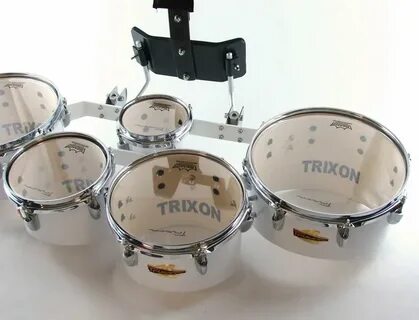 Trixon Field Series Tenor Marching Toms - Set of 5 - White -