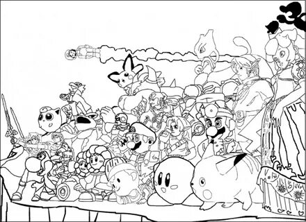 Super Smash Bros Coloring Lesson Kids Coloring Page - Colori