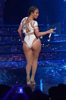 Jennifer Lopez shows off derriere in sexy strappy bodysuit J