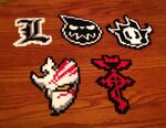 Anime Symbols POPcon idears Perler bead art, Bead art, Anime