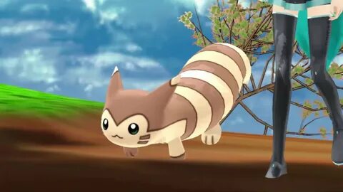 furret walcc but he walk with hatsune miku as she sings an a