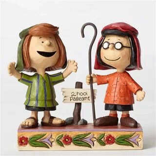 Peanuts Shephards Marcie and Peppermint Patty Figurine by Ji