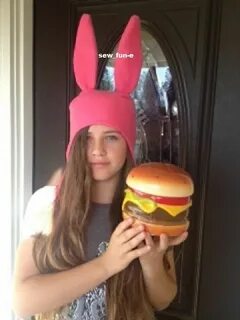 Bob's Burgers Louise Belcher hat Pink Bunny ears hat SIZES: 