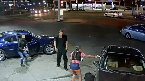 Dramatic Detroit gas station shooting caught on camera - ABC