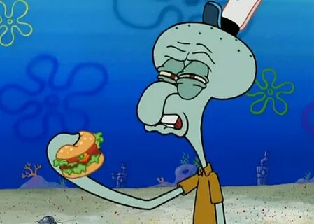 21 Times Squidward And This Krabby Patty Captured The Strugg