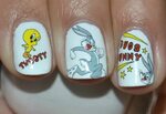 Bugs Bunny Tweety Bird Cartoon Nail Art Water Slide Sticker 