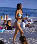 Rebecca Scott - In a bikini on the beach during Spring Break