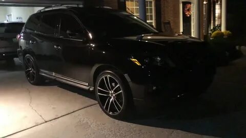 2017 Nissan Pathfinder on 22 inch rims. - YouTube