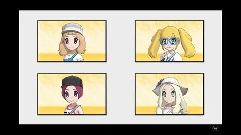 Pokemon Sun and Moon - All Hairstyles + Colors Showcase All 