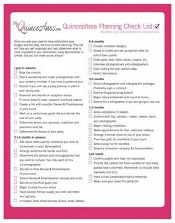 quinceanera "check list" My Q’s Quinceanera Checklist! Quinc