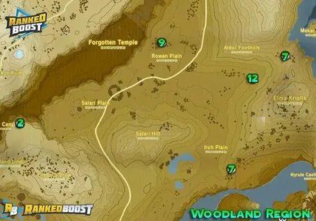 Zelda Breath of the Wild Boss Locations Guide Hidden Mini-Bo