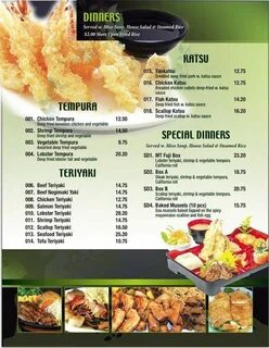 Menu of Mt Fuji in Madisonville, KY 42431