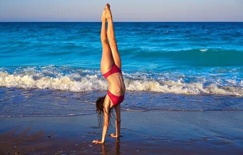 Acrobatic Gymnastics the Candlestick Skill Back Perspective 