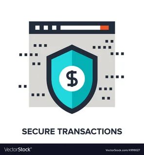 Secure transactions Royalty Free Vector Image - VectorStock