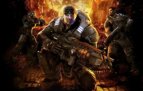 Обои пушка, броня, gears of war картинки на рабочий стол, ра