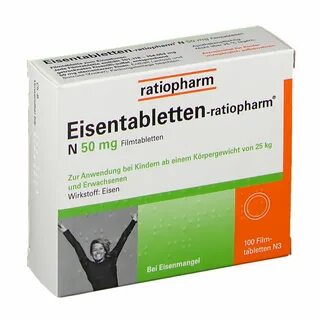 Eisentabletten-ratiopharm ® N 50 mg Filmtabletten 100 St - s