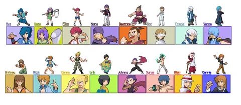 Pokemon X And Y Gym Leaders And Badges. Pokemon X And Y Gym 