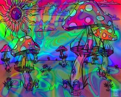 Trippy Mushrooms Wallpapers - Wallpaper Cave