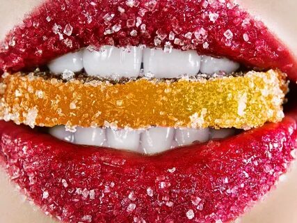 Скачать обои red, orange, lips, sugar, makeup, раздел девушк