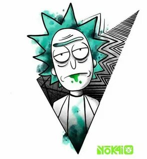 Rick and Morty (com imagens) Desenhos para tatuagem, Desenho