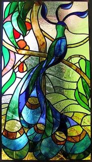 Julia Spall Stained glass peacock Art décoratif, Projets de 