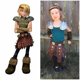 Astrid costume for my 3 year from How to Train Your Dragon. 