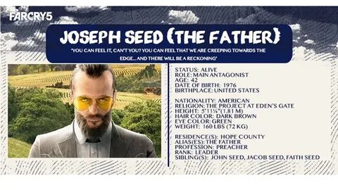 Far Cry 5 - Faith, John and Joseph Seed INFORMATIOM - YouTub