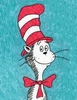 Easy How to Draw the Cat in the Hat Tutorial Video and Cat i