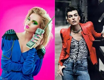 right image - pose Fashion, Fashion 1980s, 80s fashion trend
