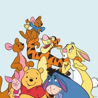 Winnie The Pooh, Tigger, Eeyore, Piglet, Rabbit, Kanga & Roo