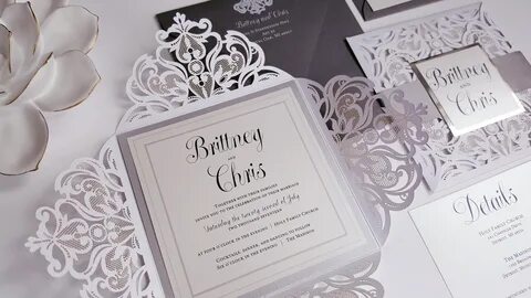 wedding invitations and white - timeless black and white wed