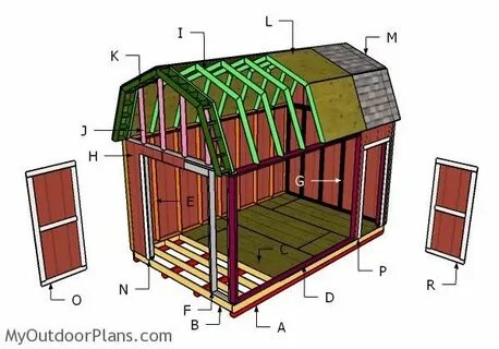 Building a 10x16 shed Shed plans, 10x12 shed plans, Diy shed