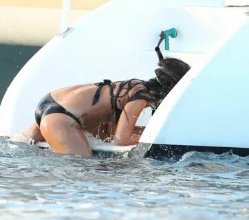 RIHANNA in Bikini at a Boat in Barbados - HawtCelebs