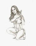 Female Assassin Drawing by Americo Salazar Fine Art America