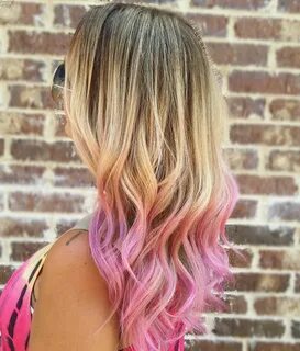 hairstylesbeauty Pink hair dye, Pink hair tips, Colored hair