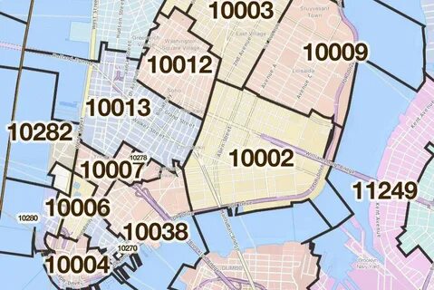 Famous New York City Zip Code Map 2022