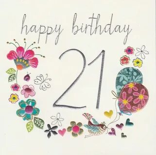 Открытки с Днем рождения на 21 год - КартинкиВед