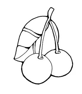 Cherries clipart black and white, Cherries black and white T