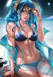 Sexy Pool Party Sona Wallpapers & Fan Arts League Of Legends