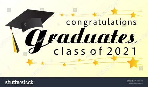 Congratulations Graduates Class 2021 Graphics Elements Stock