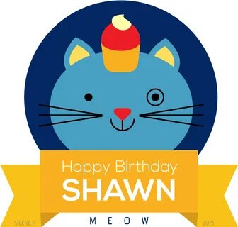 Happy Birthday Shawn Design By Silene - Design Clipart - Ful