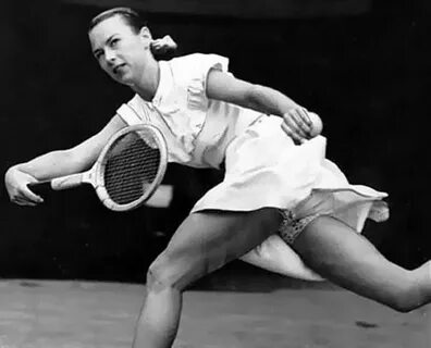 1949 "Gorgeous" Gussy Moran asked the Wimbledon organizers i