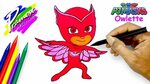Owlette Cara Menggambar & Mewarnai Gambar Kartun PJ Masks - 