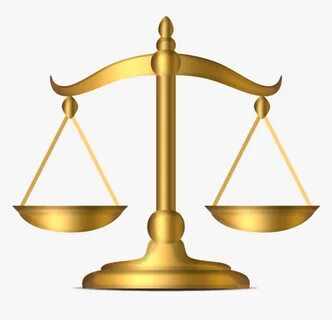 Transparent Scales Of Justice Png - Scales Of Justice Gold, 