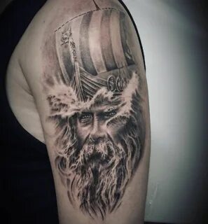 Viking tattoo by @randy_drako_inkfiend