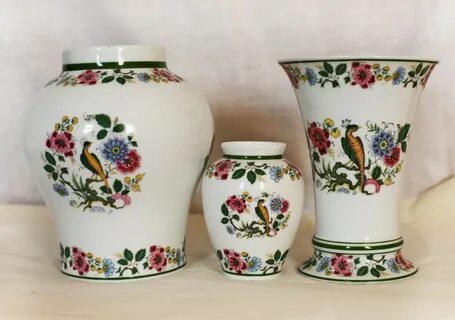 Vintage Set of 3 Vases Royal Porzellan Bavaria KPM Germany E