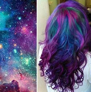 Galaxy Hair": галактика в волосах