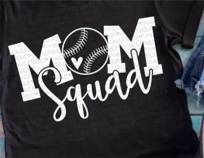 Baseball Svg Baseball Mom Mom Squad Softball Mom Svg Svg Ets
