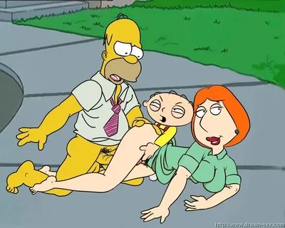 The Simpsons - Family Guy - Drawn-Sex Nail - Simpsons vs. Fa