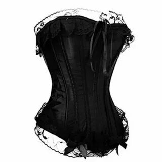 Charming Strapless Lace Spliced Lace-Up Tied Corset For Wome